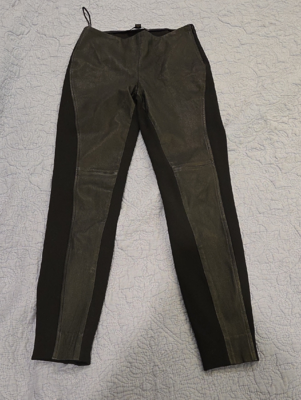 Ralph Lauren Black Label Lamb Leather Leggings Size 6!